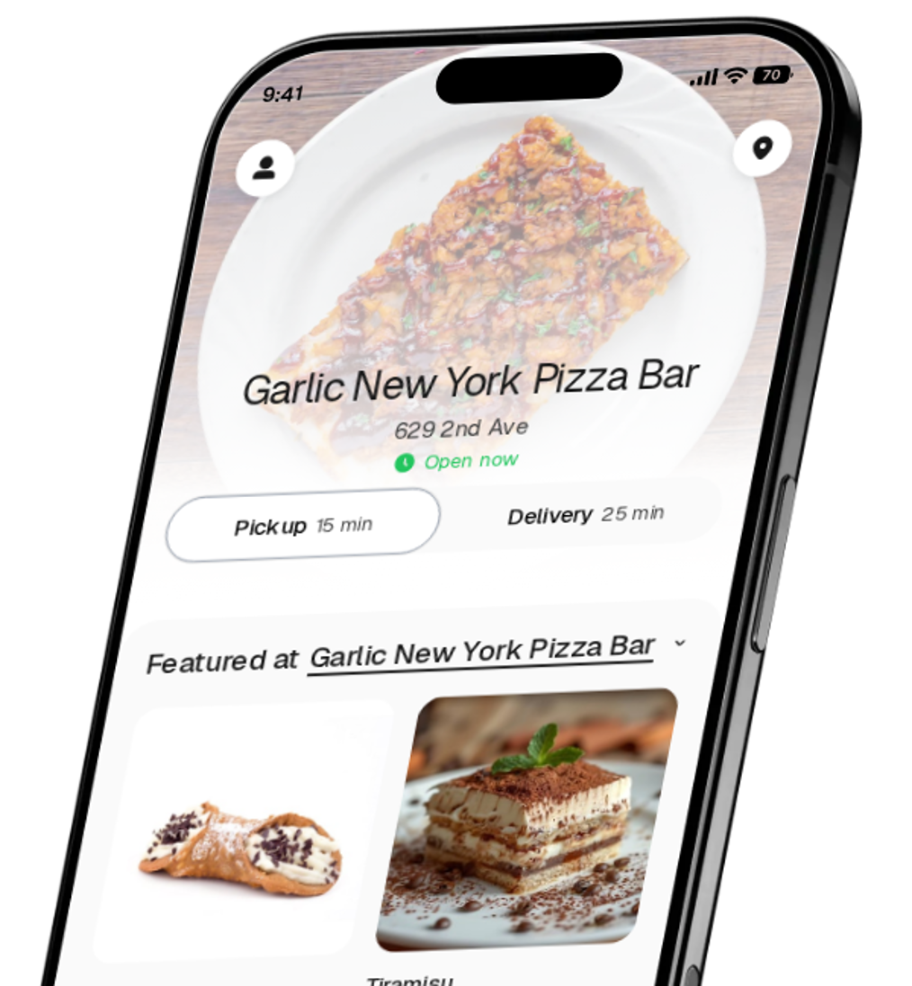 Garlic New York Pizza Bar app preview